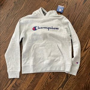 Grey champion hoodie